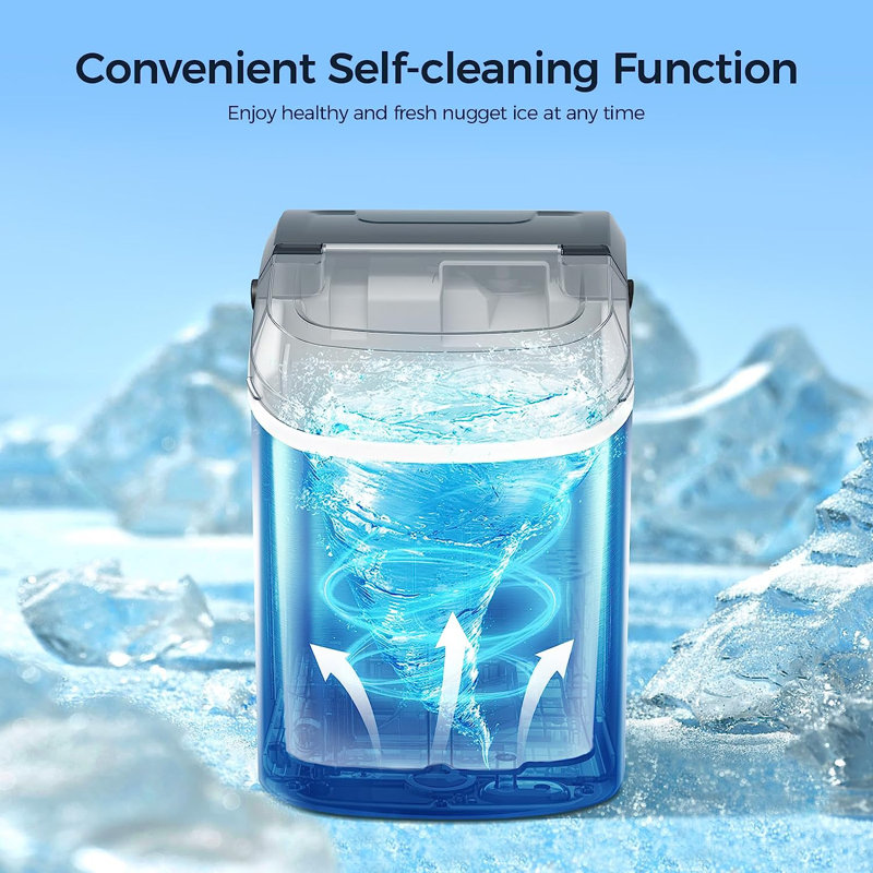 Antarctic Star 34 Lb. Daily Production Nugget Clear Ice Portable Ice